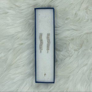 NEW Elegant Crystal Waterfall Dangling Earrings